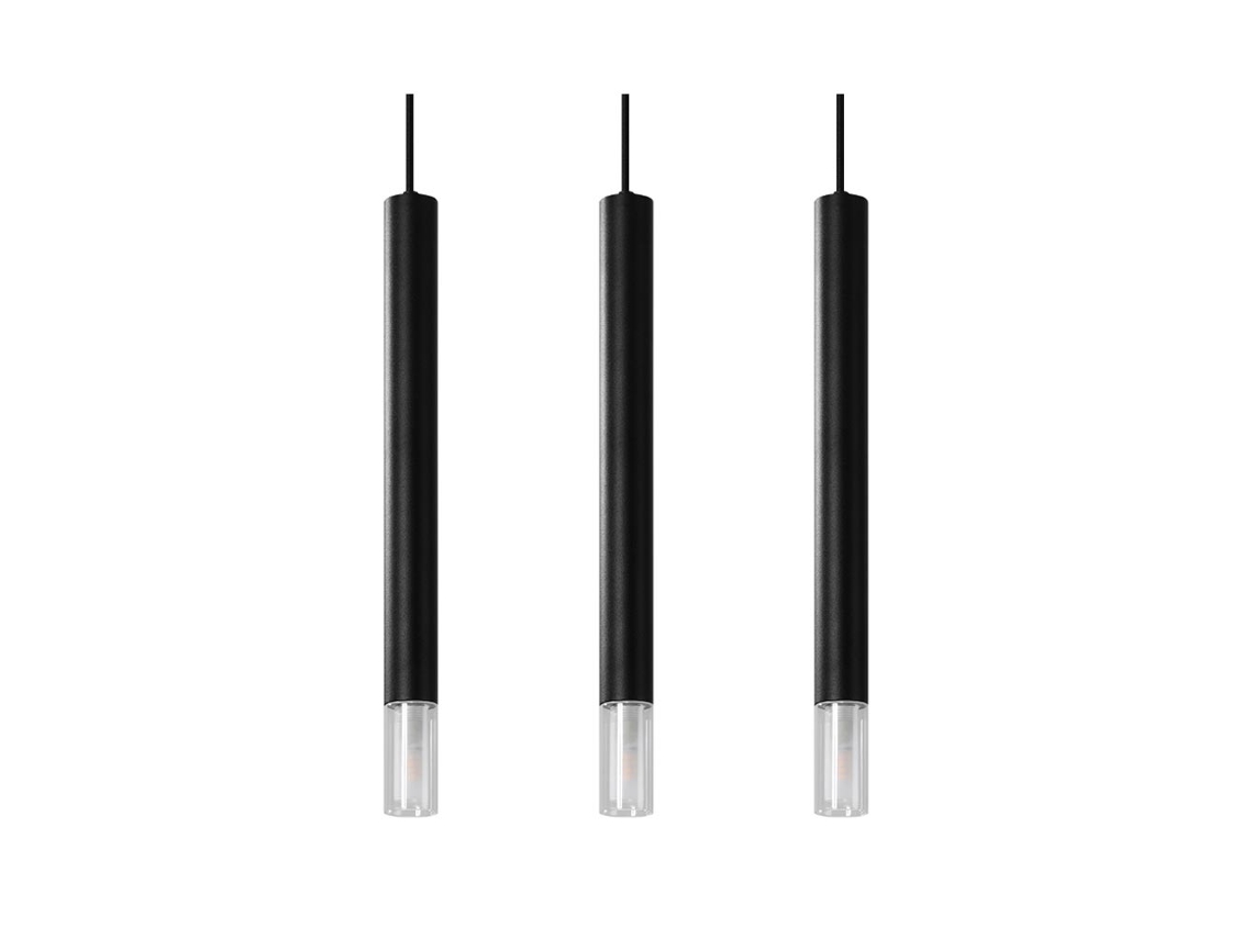 Sollux Sl.0962 Lámpara Colgante Wezyr 3 Negro