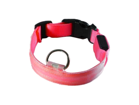 Collar de perro LED reflectante de nailon, collar de perro emisor de luz recargable por USB,