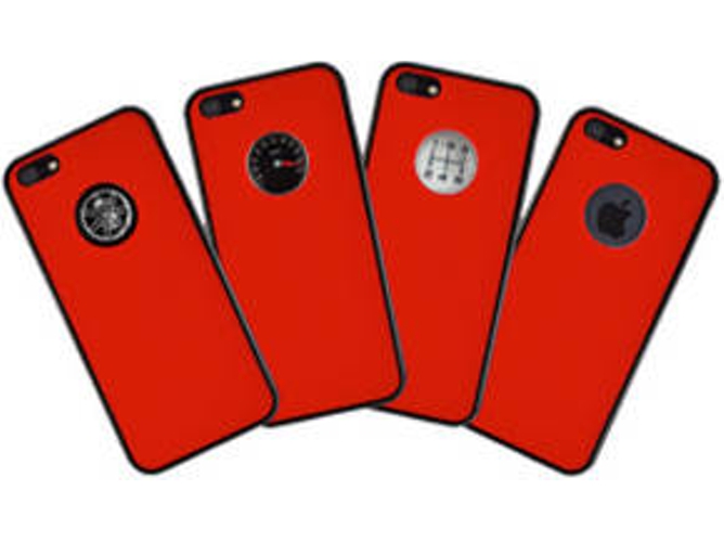 Funda iPhone 5 QDOS Buttons Love Cars Rojo