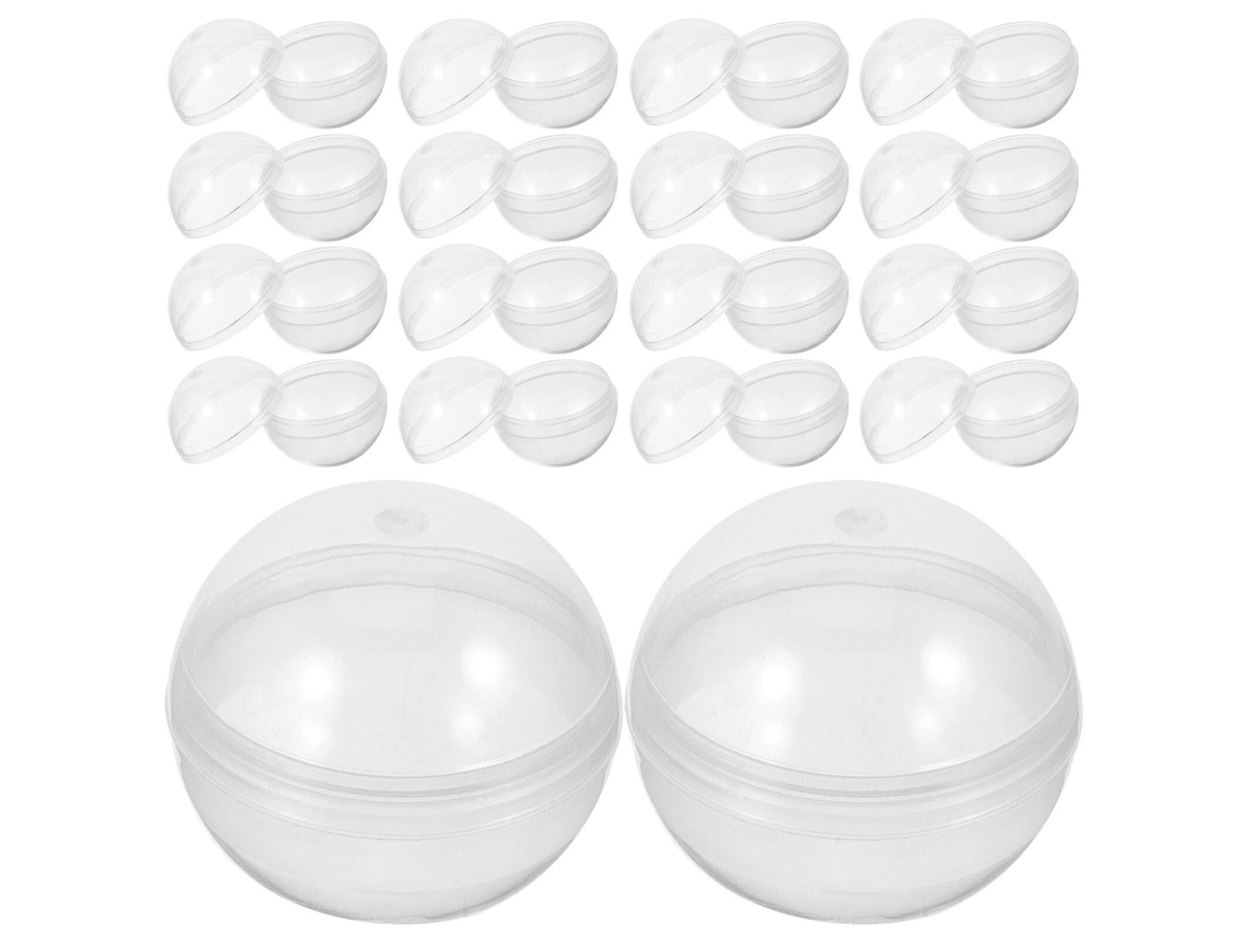 Omni-50 Pelotas Plásticas Transparentes Redondas Llenables Multiuso Para Fiesta De Pascua Y Manualidades 2,8x2,8cm Como Se Muestra