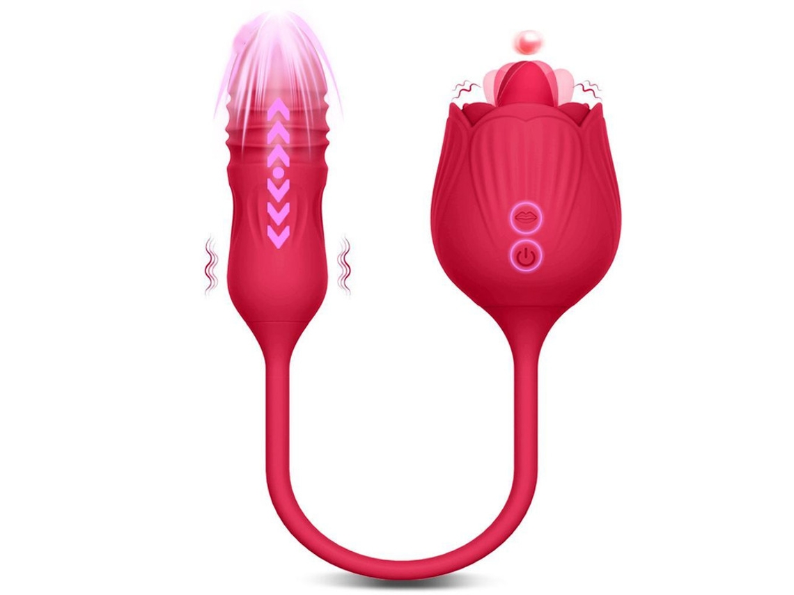 CUICH Vibrador Rosa Para Mujer Estimulador De Chupación De Clítoris Rojo