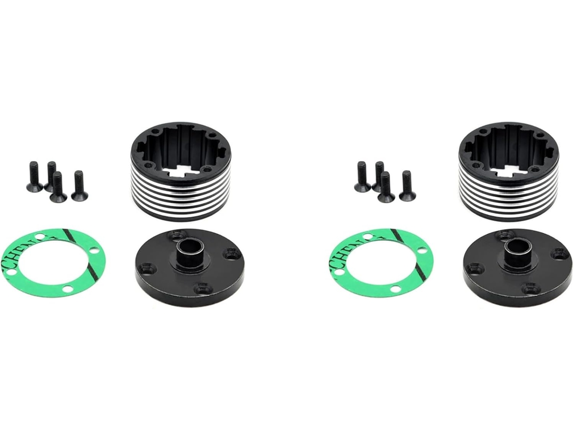 2 Carcasas Universales De Diferencial Central Trasero De Metal 8655 Para Dbx07 1/7 Con Control Remoto (modelo -07)