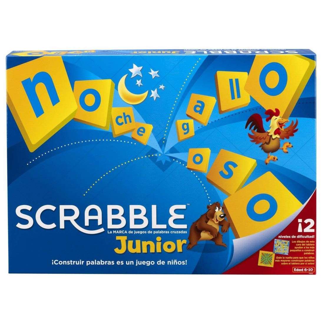 Mattel Games Scrabble junior juegos de mesa para niños y9669 746775261337 edad 6