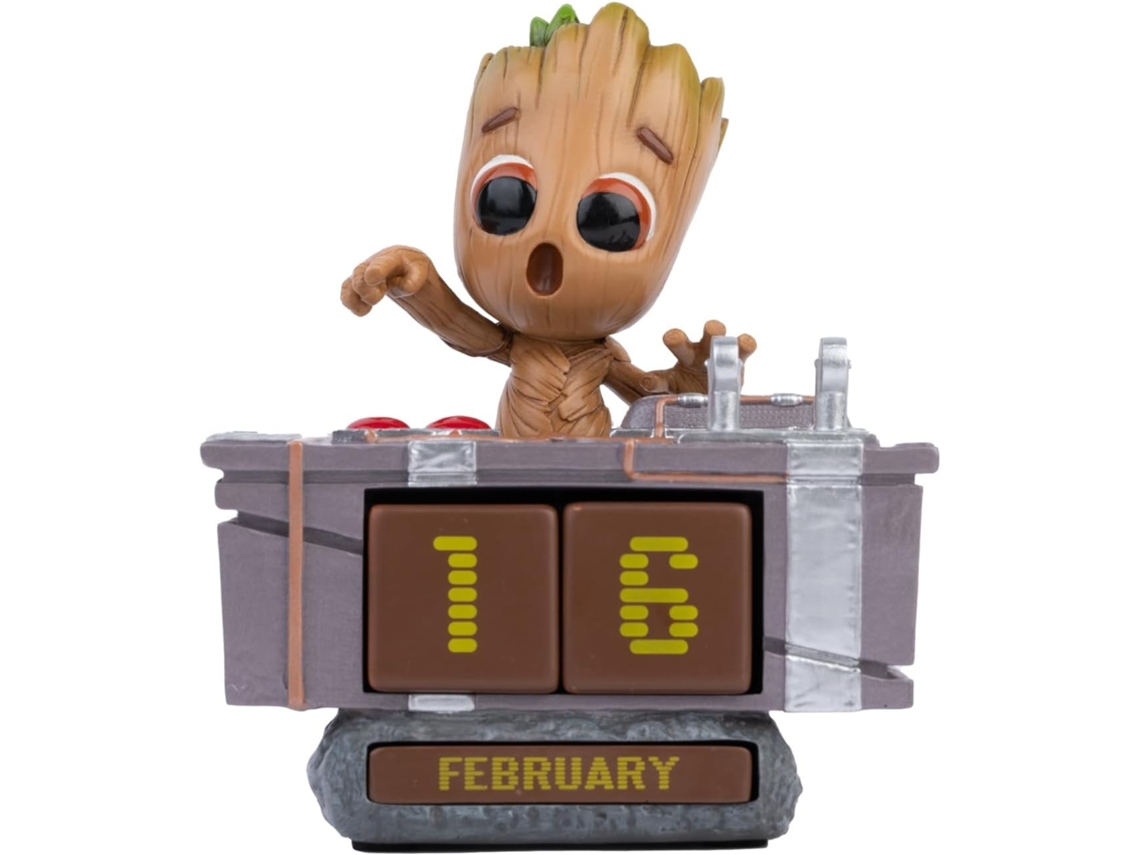 Baby Groot "Yo soy Groot" Guardianes de la Galaxia Marvel Calendario Perpetuo 13 cm