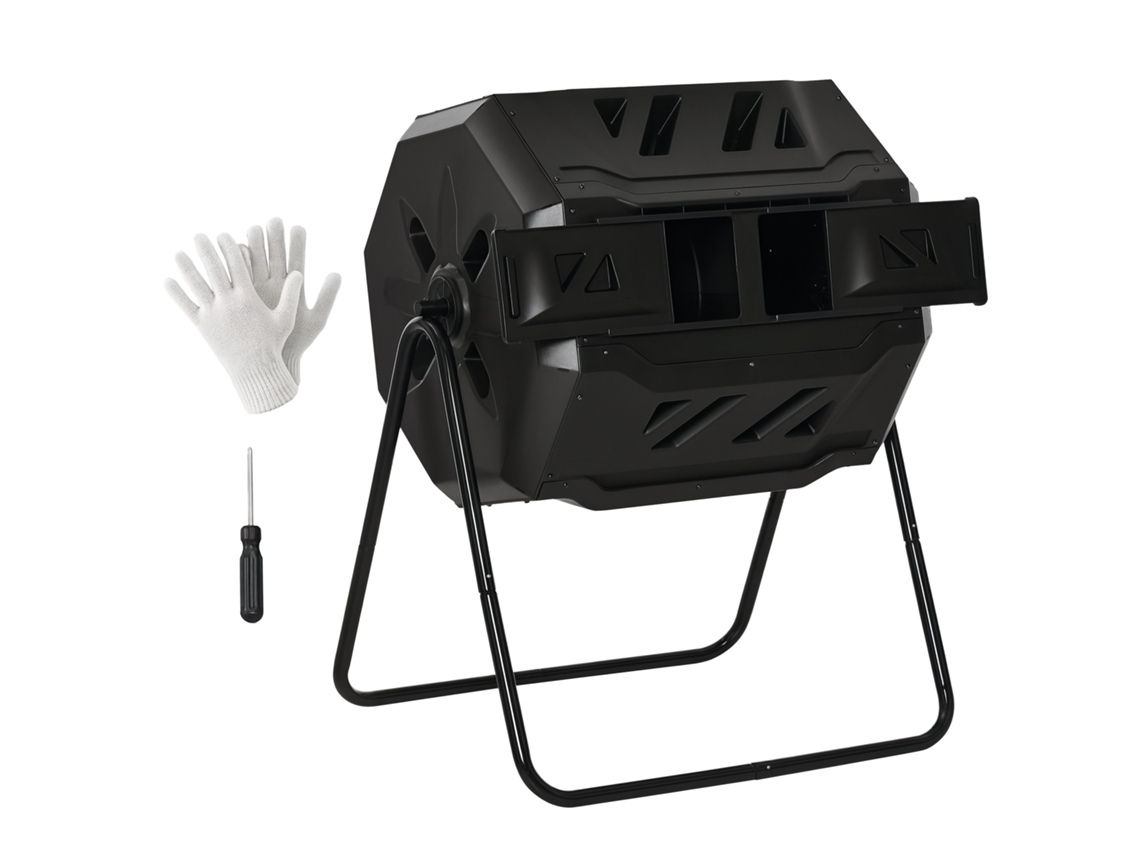 VPMKP - Compostador de jardín Outsunny 160L PMM CAPITALI