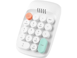 Teclado Retro Con Cable, Teclado Numérico Tipo Máquina De Escribir, 18 Miniteclas, Bluetooth 2.4 Ghz