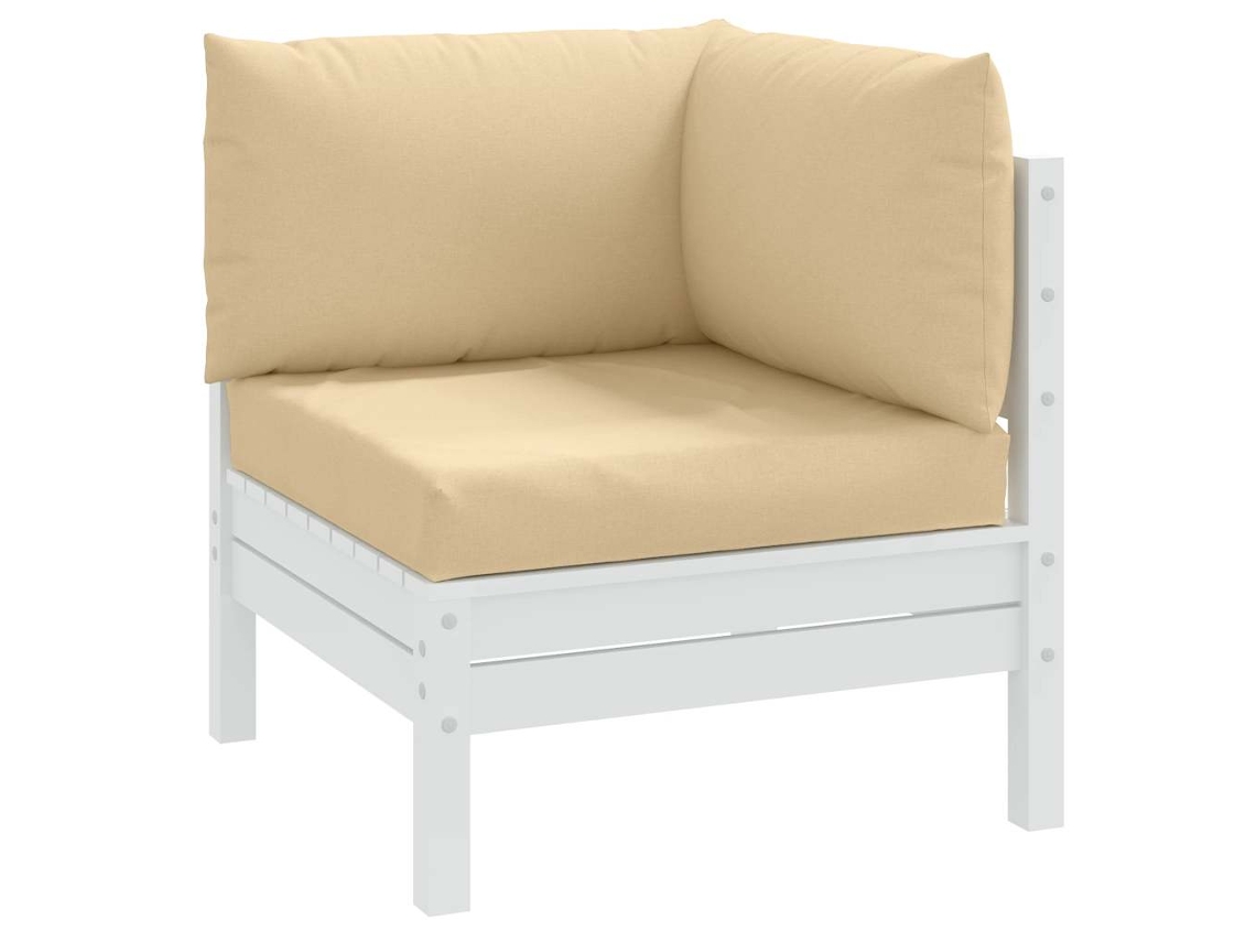 Cojines Para Sofá De Palets 3 Uds Tela Beige Melange