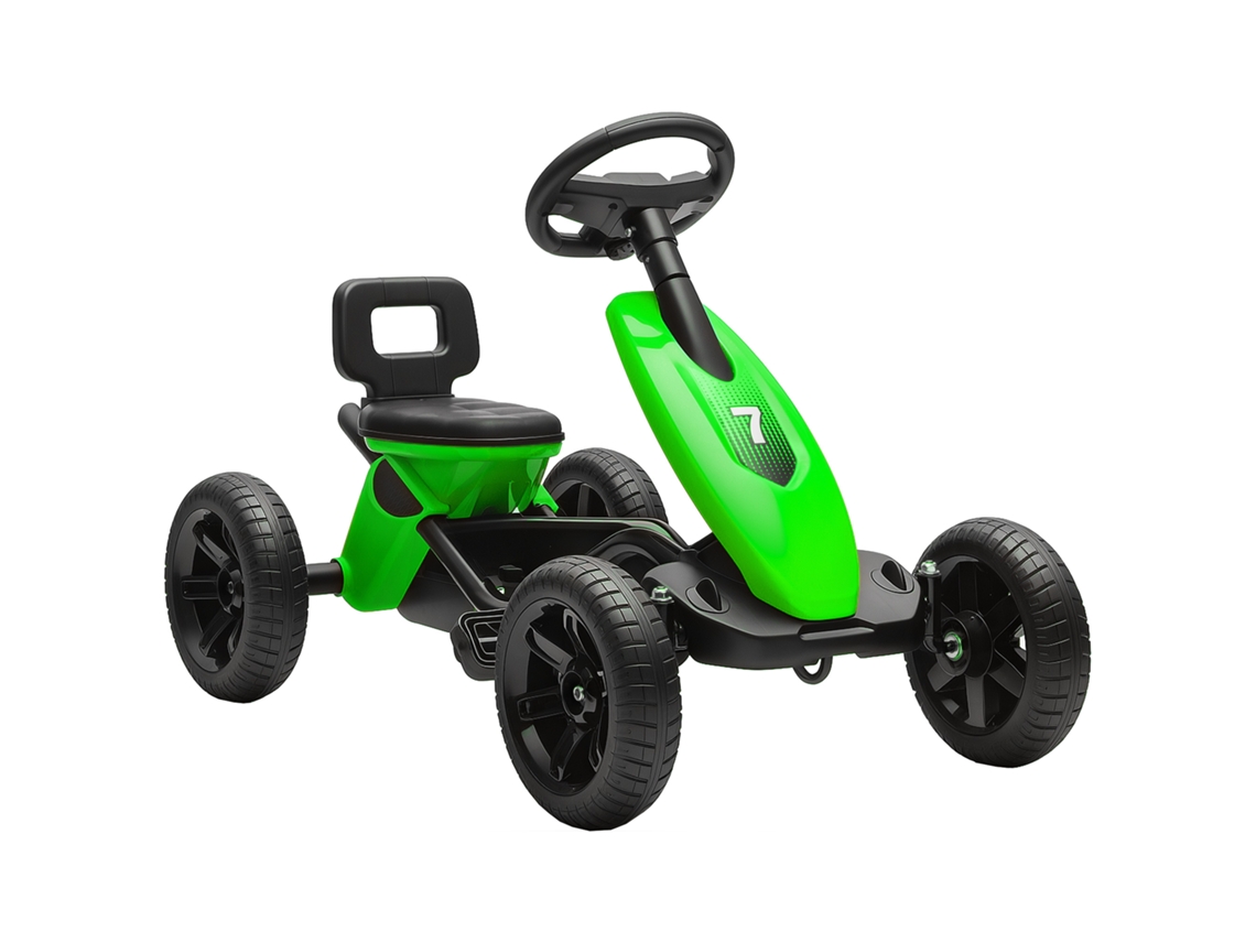 Kart Infantil A Pedales 2-5 Años Ruedas Eva Marcha Adelante Atrás Verde