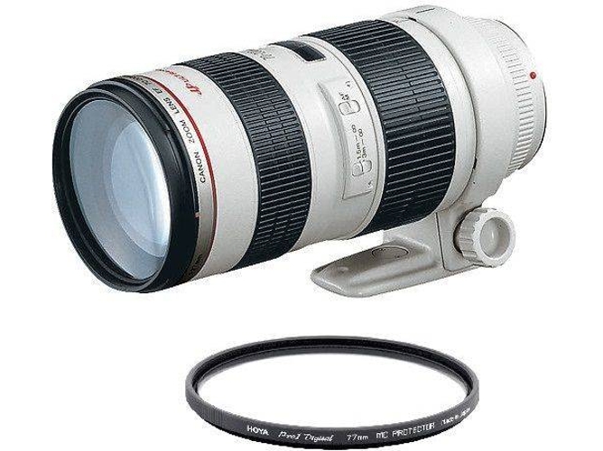 Objetivo CANON EF 70-200mm F2.8L USM + HOYA 77mm PRO 1D Protetor
