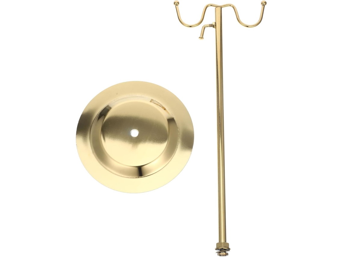 Soporte Ajustable De Hierro Dorado Para Paquetes, Con Doble Gancho, Resistente Al Desgaste, Para Almacenamiento.