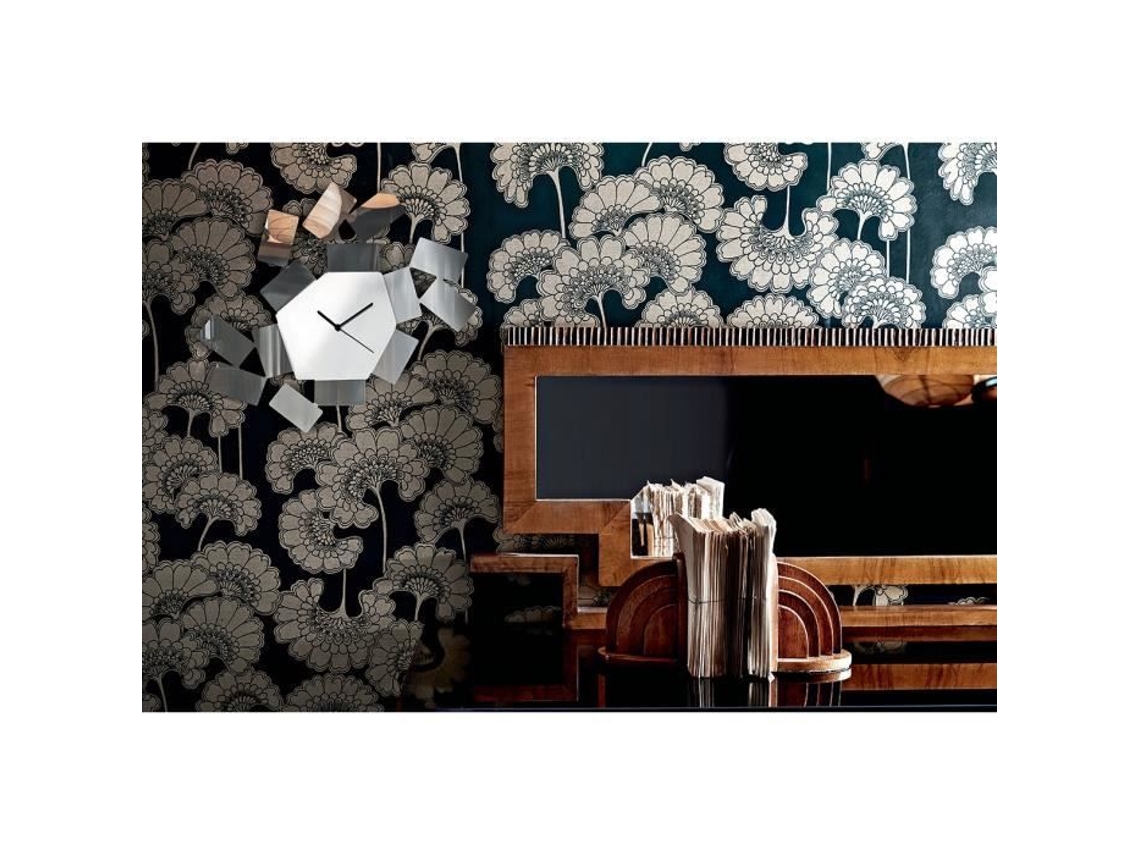 Reloj Alessi MT19 de acero inoxidable 1810 Dimensiones L46 H335 Diseño contemporáneo