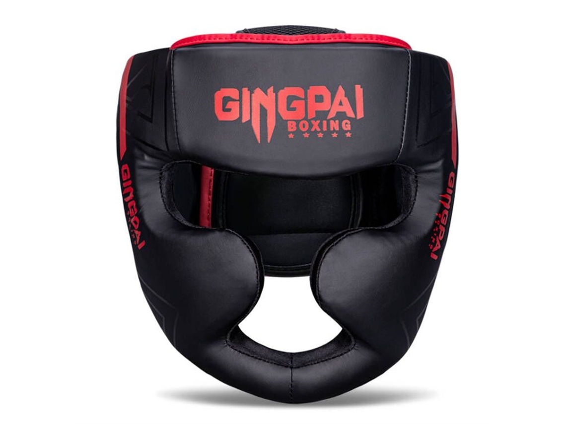 (rojo Y Negro L) Casco De Boxeo, Karate, Guantes De Boxeo Muay Thai, Casco De Kickboxing