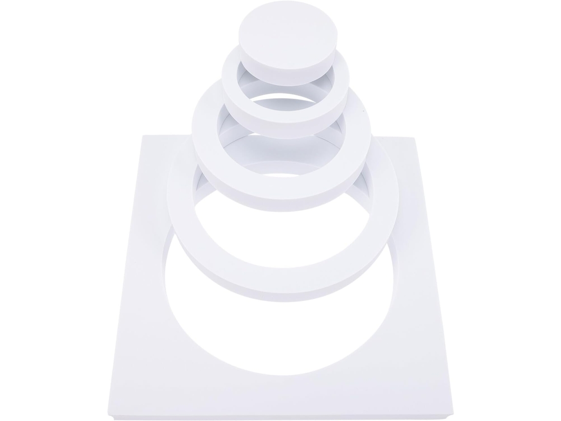 Juego De Accesorios Fotográficos De Espuma Rígida Blanca, Cubos Geométricos