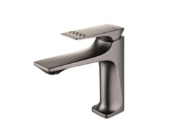 Grifo de agua fría y caliente con núcleo de cobre a prueba de salpicaduras, altura 16,5 cm, longitud del tubo de entrada 60 cm, Mdug