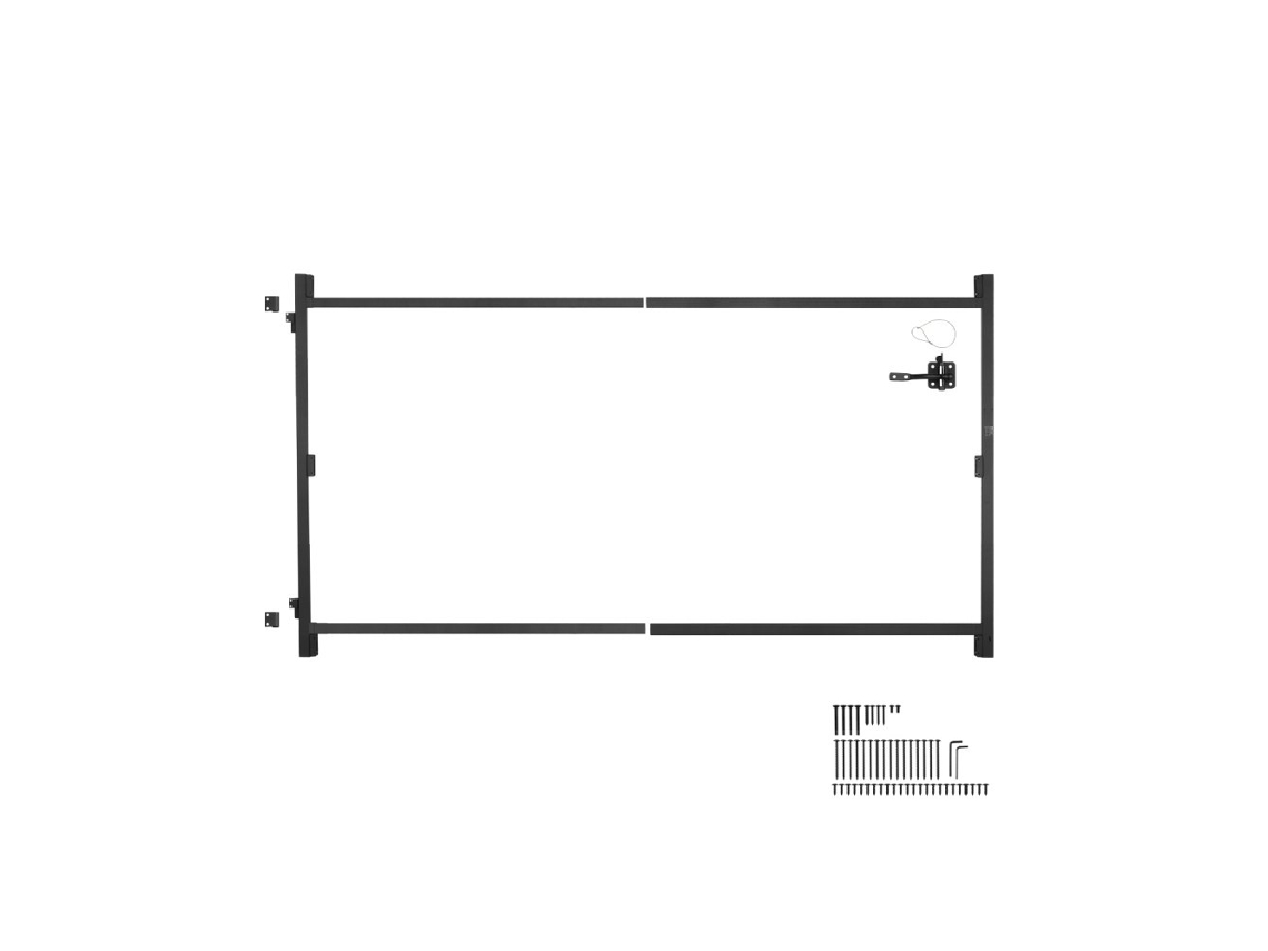 Conjunto de marco y estructura metálica ajustable para portones Tekmaquinas