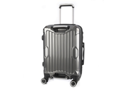 Maleta De Cabina Trolley Extensible En Material De Abs+pc De Alta Resistencia Con Esquinas Reforzadas. Cerradura Numérica Tsa, 4 Ruedas Dobles 360°.