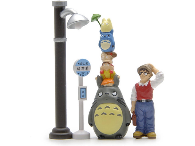 Figuras EASTVAPS Totoro Mei Sister Father (4 Piezas)
