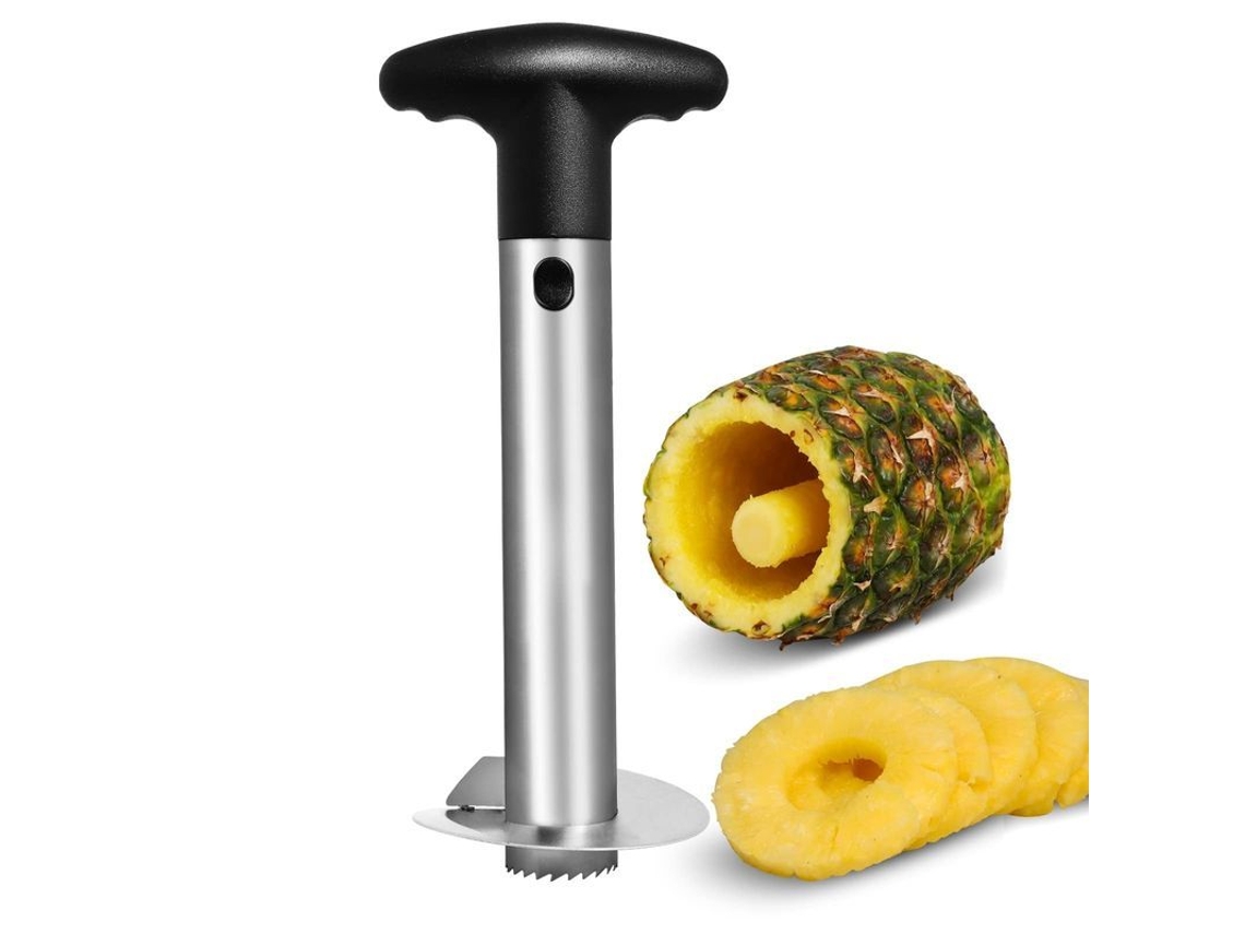 2026da-cortador Y Pelador De Piña 24cm Negro Con Guante Anti-corte De Hppe