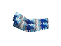 Mangas Unisex De Protección Solar Uv Para Brazos Czhhmart, Upf 50+, Manga Deportiva Refrescante (3 Unidades) Camuflaje Azul