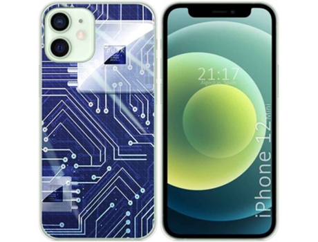 Carcasa iPhone 12 Mini (5.4) TUMUNDOSMARTPHONE Circuito Multicolor