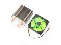 Ventilador De Refrigeración De Cpu De 3 Pines Para Amd 775/1155/intel Con 2 Tubos De Latón Verdes