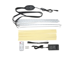Lámpara Led Para Cultivo De Plantas Con 8 Tiras Rígidas, Control Remoto, Regulador De Intensidad Y Temporizador, Enchufe Estadounidense.