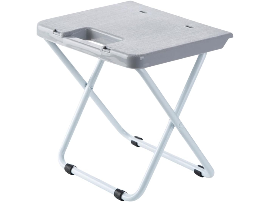Mesa Plegable Triangular Ajustable Portátil Hierro Resistente Ideal Para Acampar