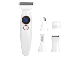 Afeitadora eléctrica para mujer, uso en seco y húmedo, mango ergonómico, diseño 2 en 1 para un afeitado suave y seguro, pantalla digital para el estado de la batería