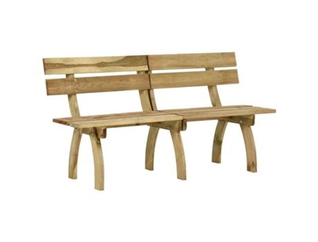 Banco de jardín VIDAXL Marrón Madera (160x60x86 cm)