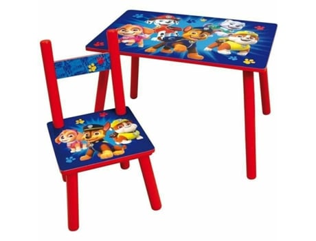 Conjunto de Mesa y Sillas para Niños Fun House The Paw Patrol