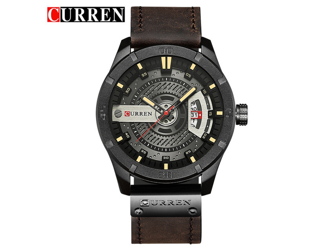 Reloj Casual De Cuarzo Para Hombre (marrón Café)