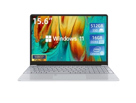 Huella VANWIN digital desbloqueado Portátil 15.6'' Intel Celeron N5095 2.9Ghz Ram: 16 Gb 512 Gb Ssd Ratón WUXIAN