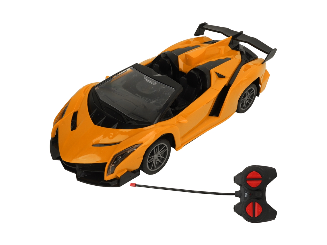 Ats-coche De Control Remoto Para Niños Niñas Canal Dual Cultiva Observación Coche De Carreras Amarillo Juguete Rc