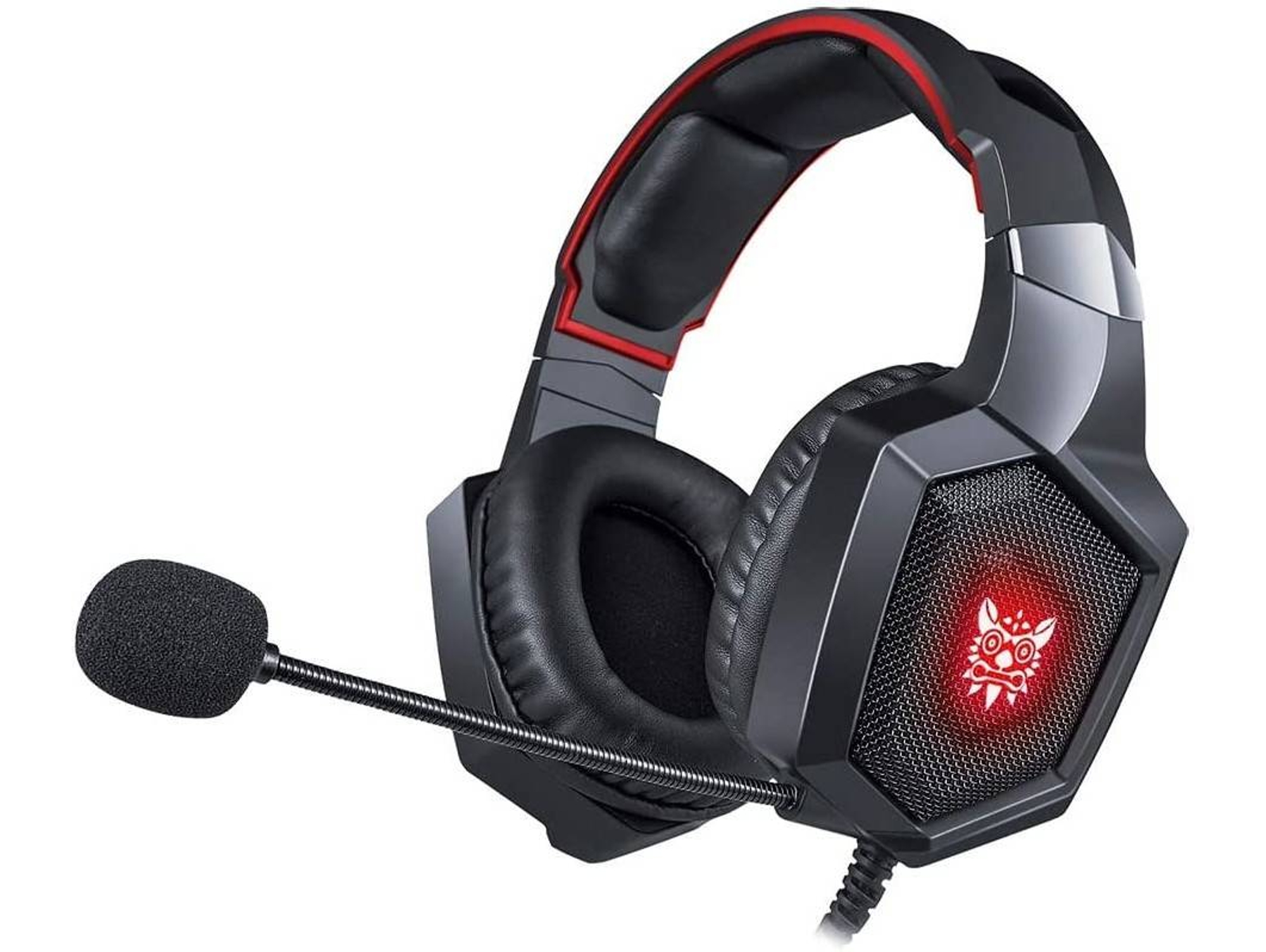 Auriculares Gaming BRO K8Red-Hs (On Ear - Rojo)