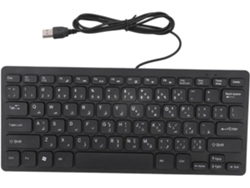 Teclado Usb Con Cable Ultradelgado Y Compacto De 78 Teclas: Duradero Y De Larga Duración.