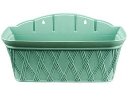 1 Pieza Maceta Colgante De Plástico Verde Para Montaje En Pared