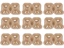 Portavasos De Cartón Kraft Corrugado, 20 Unidades, Con Base De 4 Orificios