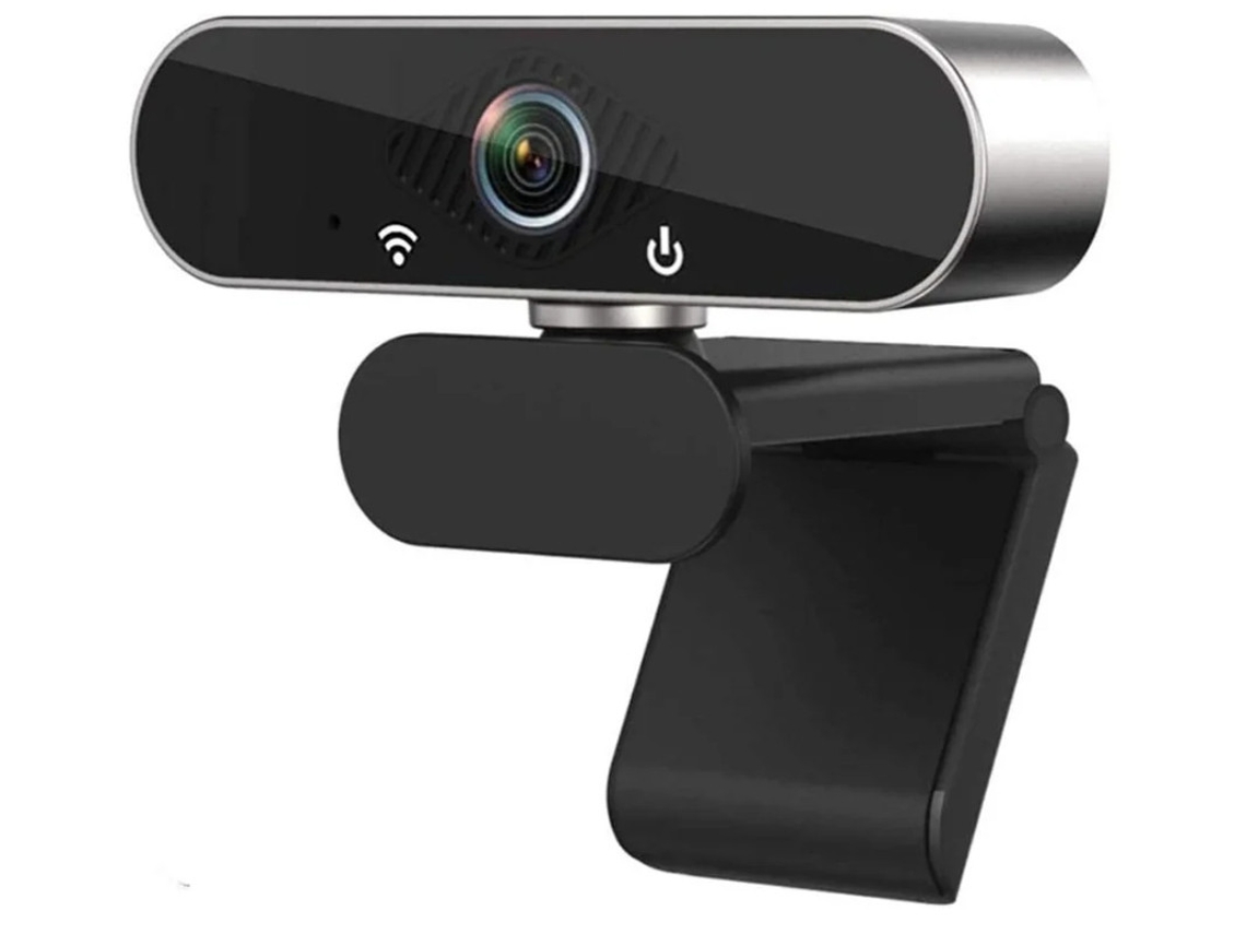 Cámara web HD 1080p con micrófono, transmisión en directo, USB, gran angular, para portátil, videollamadas, color negro, Yizhood
