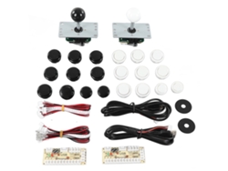 Vlrla-kit Diy De Juego Para 2 Jugadores Con Joystick Botones Y Codificador Usb Para Reuniones De Amigos