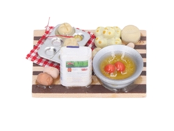 Rebe-conjunto De Acessórios De Cozinha Para Casa De Bonecas 1:12 Leite Ovo Pão Prato Acessórios Para Crianças