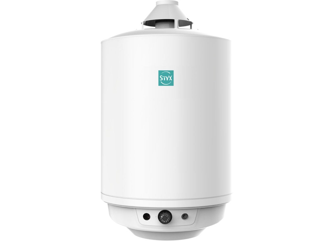 Calentador de agua a gas de pared con chimenea Bas Nox TWB X Styx 75 litros