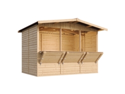 Caseta de Jardín de Madera TIMBELA M150A (6 M² - 232 x 336 x 263 cm)