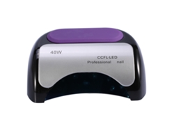 Secador automático de uñas de 48 W con lámpara UV LED para el secado de esmaltes de uñas en gel, manicura y pedicura - Negro