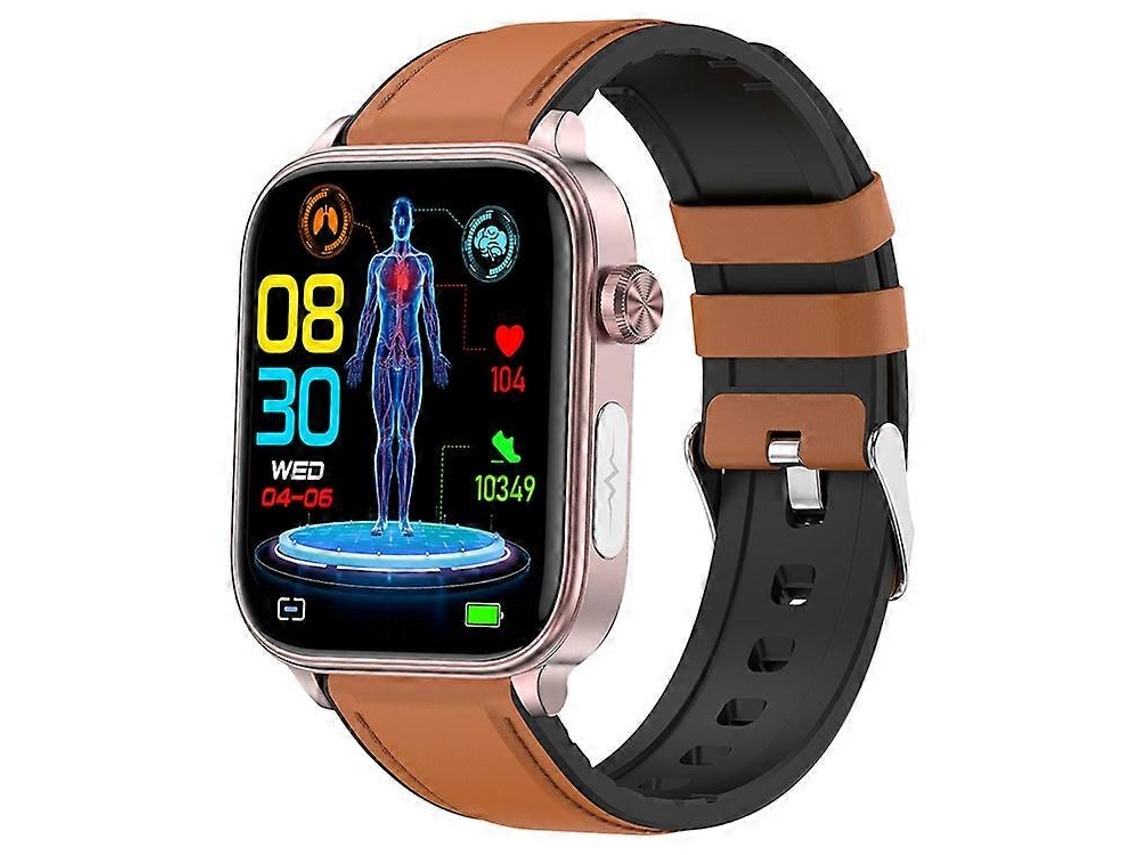 Reloj inteligente ET570 con llamadas Bluetooth, ECG, temperatura corporal, frecuencia cardíaca, presión arterial y modos multideporte. Ly Ebike