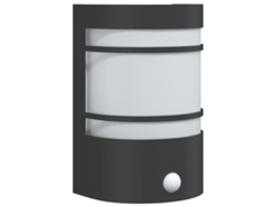 Aplique de exterior VIDAXL con sensor acero inoxidable negro