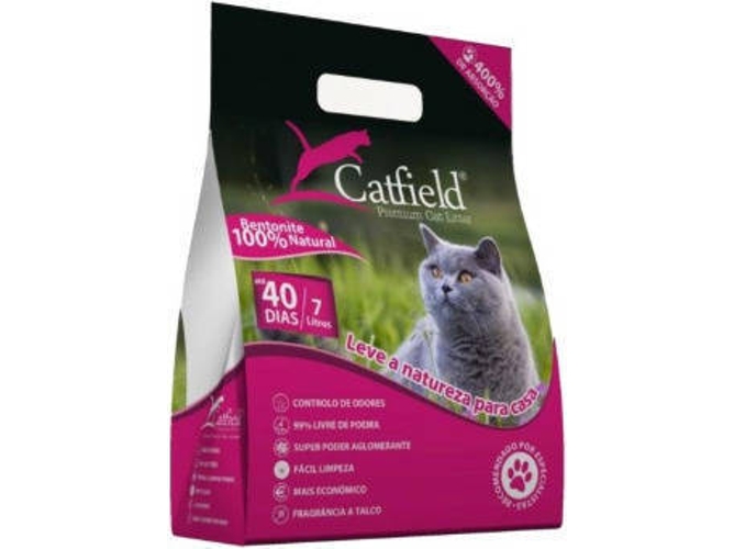 Arena para Gatos CATFIEL Premium Litter Polvo Talco (7L)