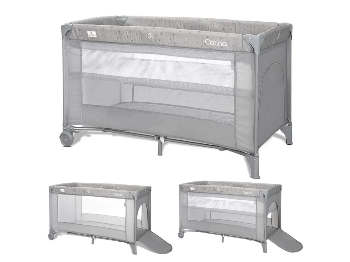 Cuna de viaje Lorelli Grey Star Carina (2 niveles)