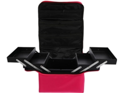 Trousse De Maquillaje Imperméable Multi-usage, Grosse Capacité, En Tissu Oxford Rosa Fuchsia,