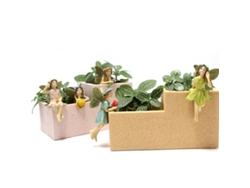 5 Figuras De Hadas De Resina Pintadas A Mano, Estilo Retro, Para Mini Jardín.
