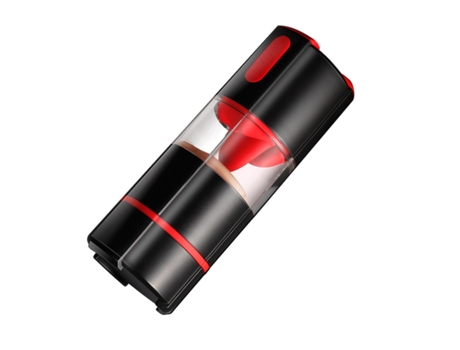 Masturbador de Lengua Automático 8 5 Pulgadas Negro BISBISOUS
